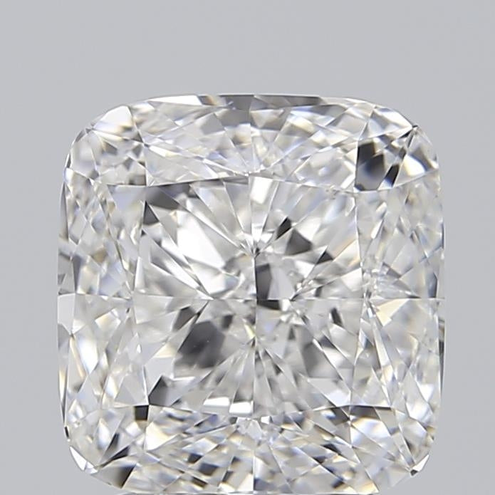 3.0 Carat Cushion Lab Diamond with  Cut Diamond in 14KT  view 1

