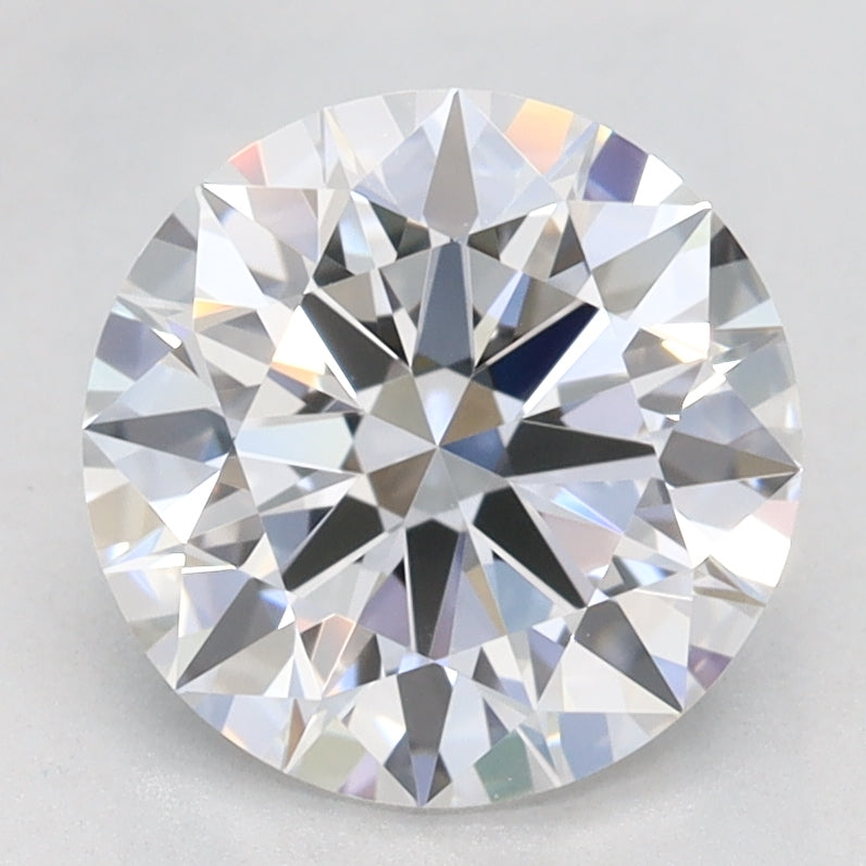 1.8 Carat Round Lab Diamond with  Cut Diamond in 14KT  view 1
