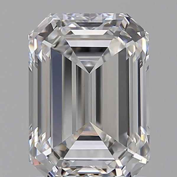 1.59 Carat Emerald Lab Diamond with  Cut Diamond in 14KT  view 1
