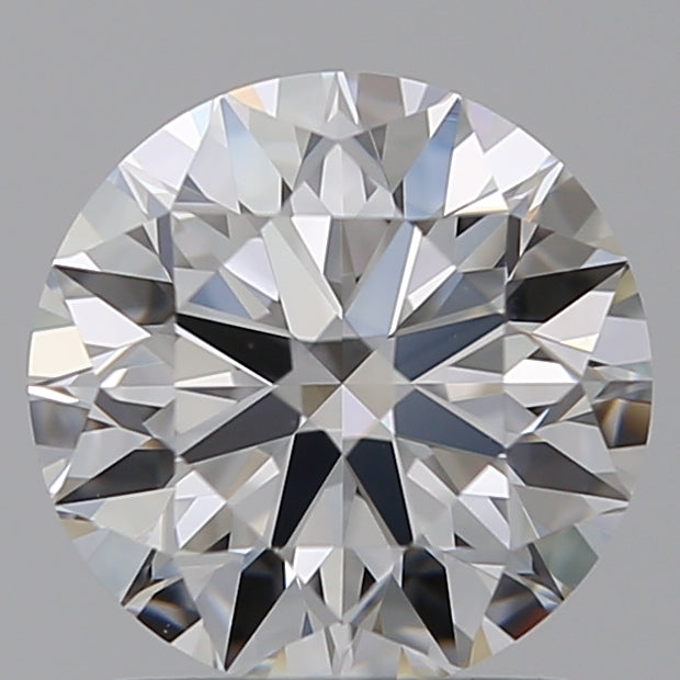 1.42 Carat Round Lab Diamond with  Cut Diamond in 14KT  view 1
