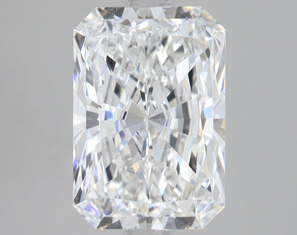 3.04 Carat Radiant Lab Diamond with  Cut Diamond in 14KT  view 1

