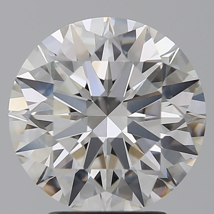 3.05 Carat Round Lab Diamond with  Cut Diamond in 14KT  view 1
