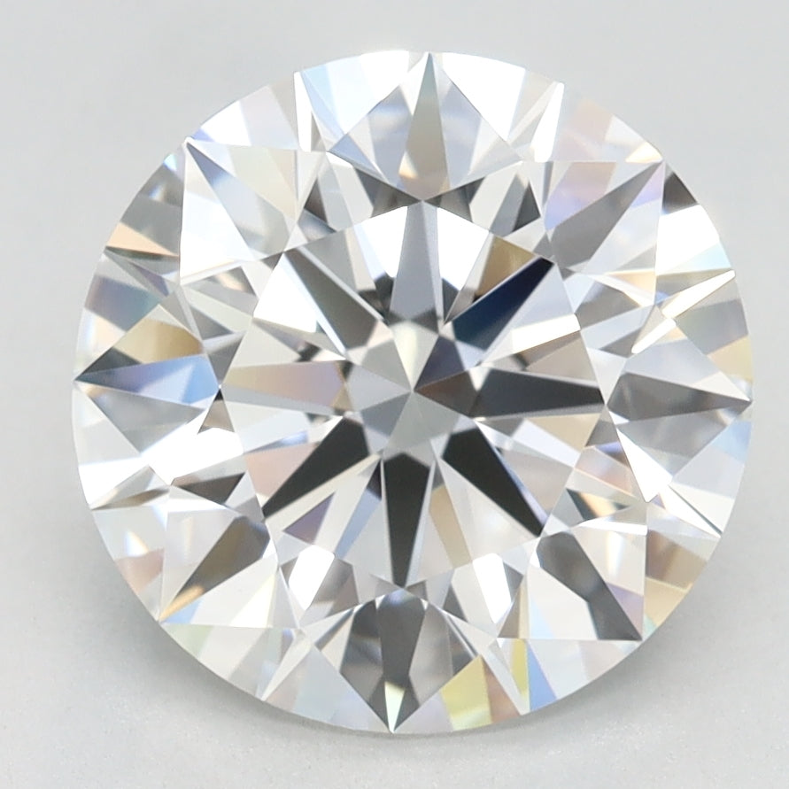 2.87 Carat Round Lab Diamond with  Cut Diamond in 14KT  view 1
