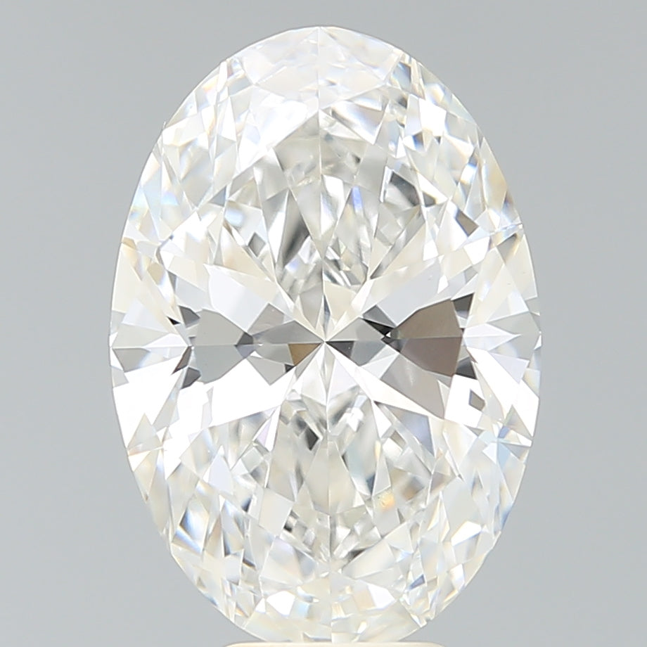 7.15 Carat Oval Lab Diamond with  Cut Diamond in 14KT  view 1

