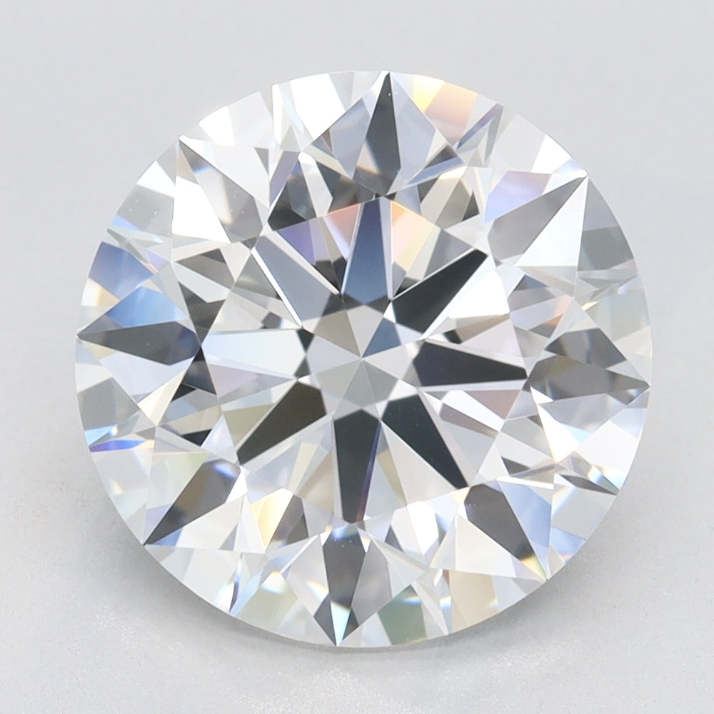 3.53 Carat Round Lab Diamond with  Cut Diamond in 14KT  view 1
