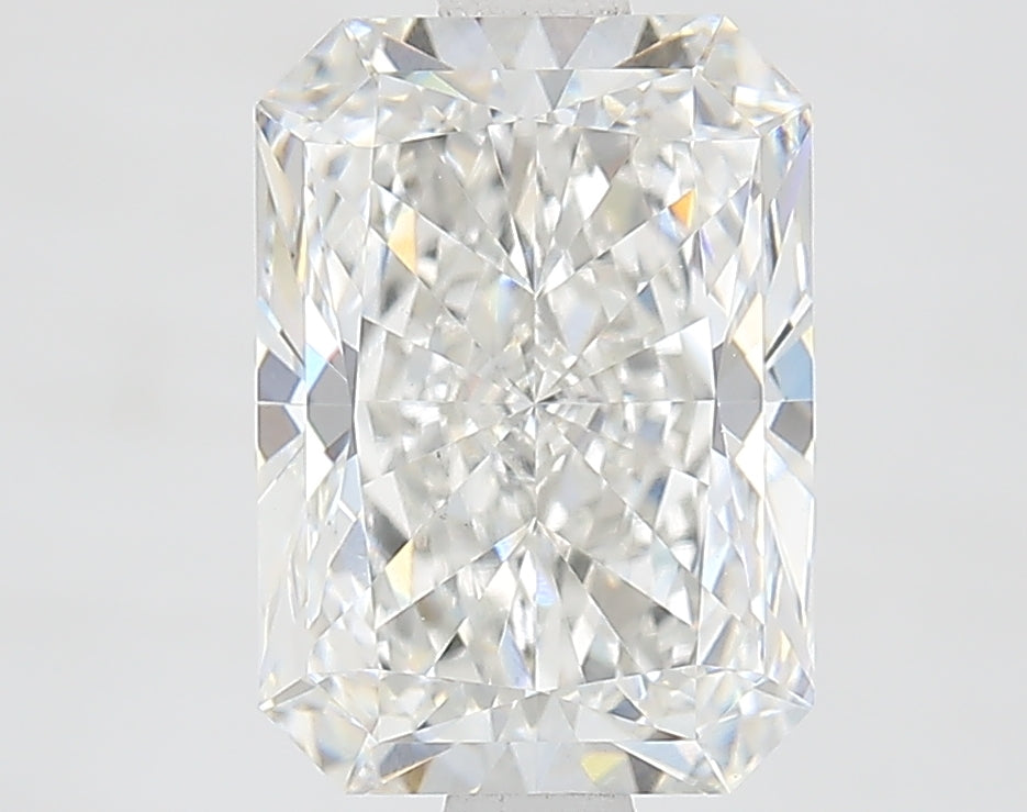2.33 Carat Radiant Lab Diamond with  Cut Diamond in 14KT  view 1

