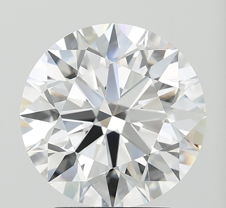 3.09 Carat Round Lab Diamond with  Cut Diamond in 14KT  view 1
