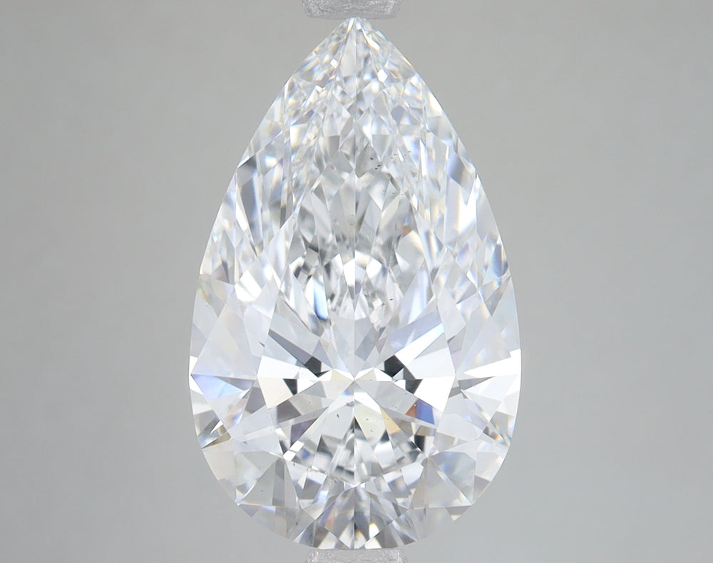 5.1 Carat Pear Lab Diamond with  Cut Diamond in 14KT  view 1
