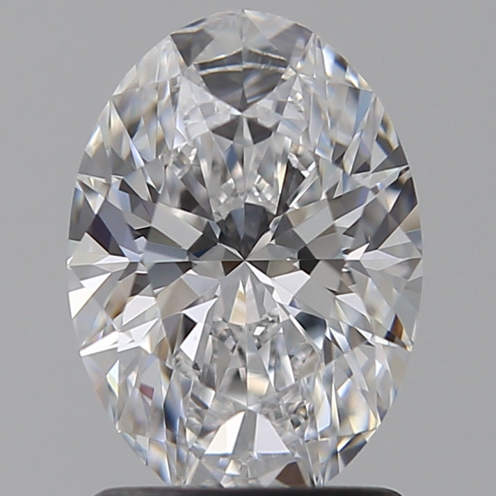 1.57 Carat Oval Lab Diamond with  Cut Diamond in 14KT  view 1
