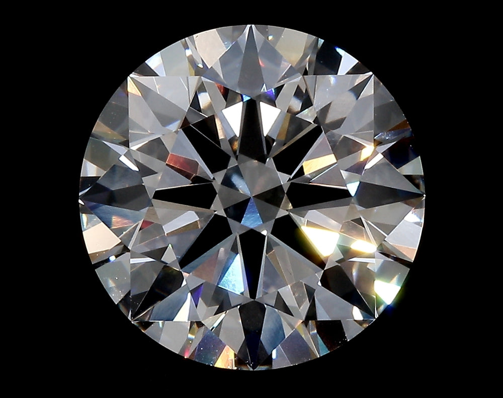 4.02 Carat Round Lab Diamond with  Cut Diamond in 14KT  view 1
