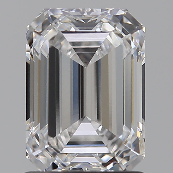 1.48 Carat Emerald Lab Diamond with  Cut Diamond in 14KT  view 1
