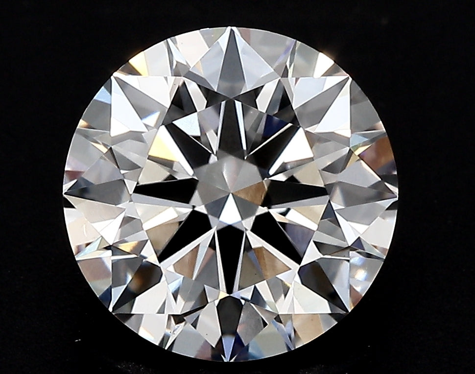 3.03 Carat Round Lab Diamond with  Cut Diamond in 14KT  view 1
