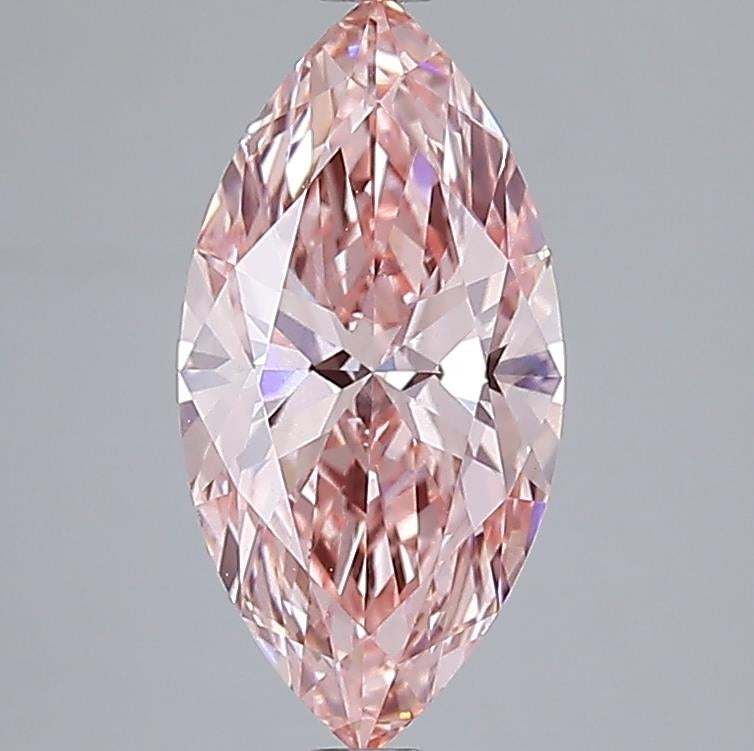 2.01 Carat Marquise Lab Diamond with  Cut Diamond in 14KT  view 1
