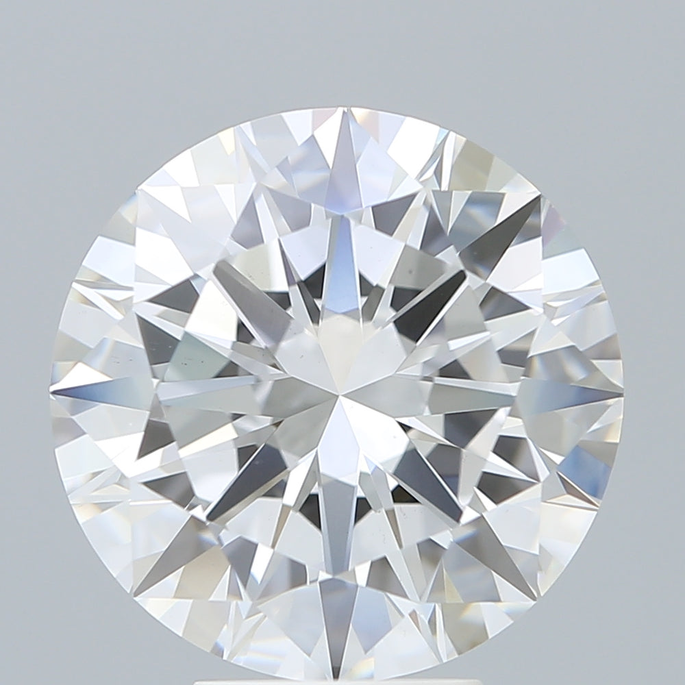 6.17 Carat Round Lab Diamond with  Cut Diamond in 14KT  view 1
