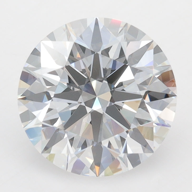 2.95 Carat Round Lab Diamond with  Cut Diamond in 14KT  view 1

