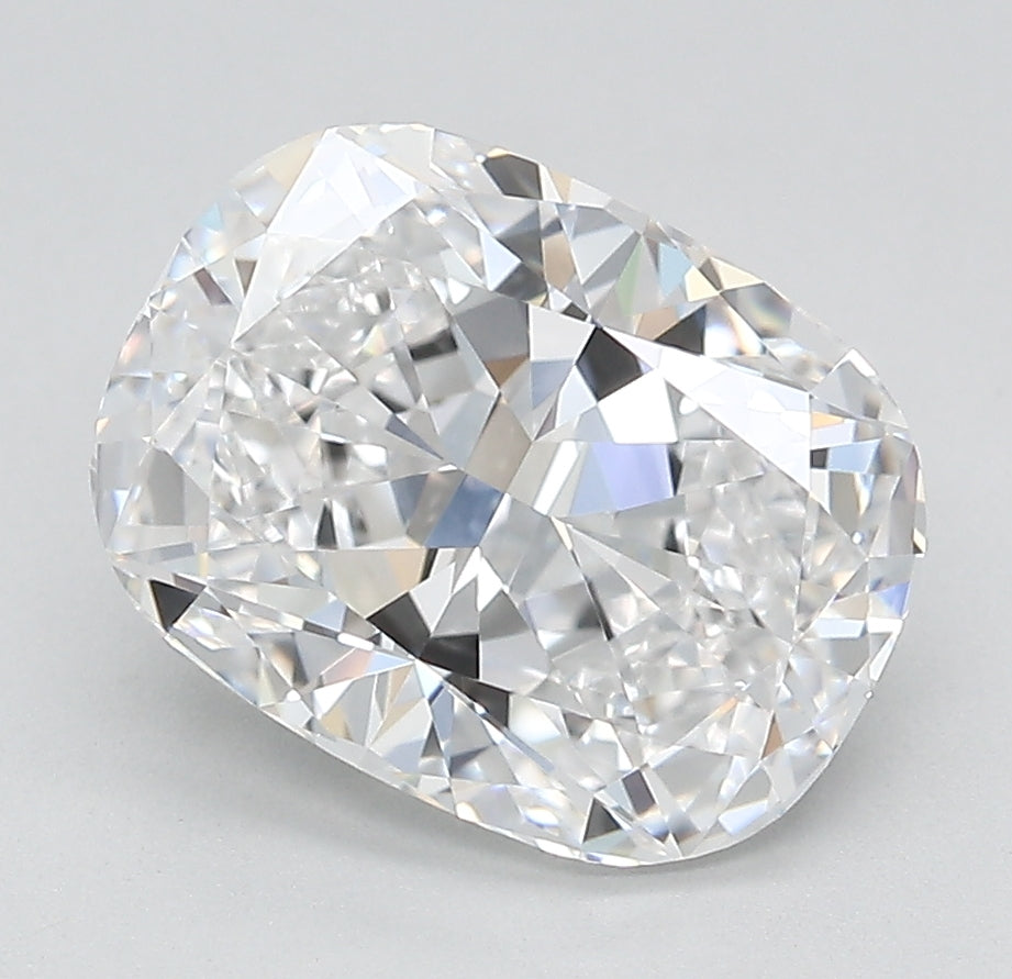 2.99 Carat Cushion Lab Diamond with  Cut Diamond in 14KT  view 1

