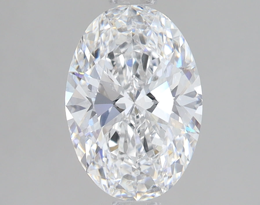 1.51 Carat Oval Lab Diamond with  Cut Diamond in 14KT  view 1

