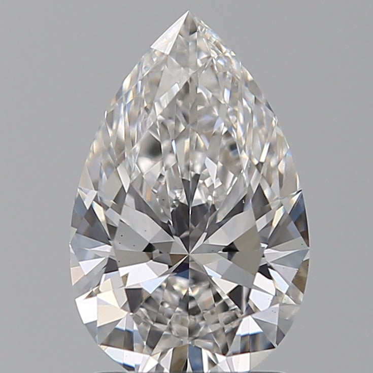 1.58 Carat Pear Lab Diamond with  Cut Diamond in 14KT  view 1
