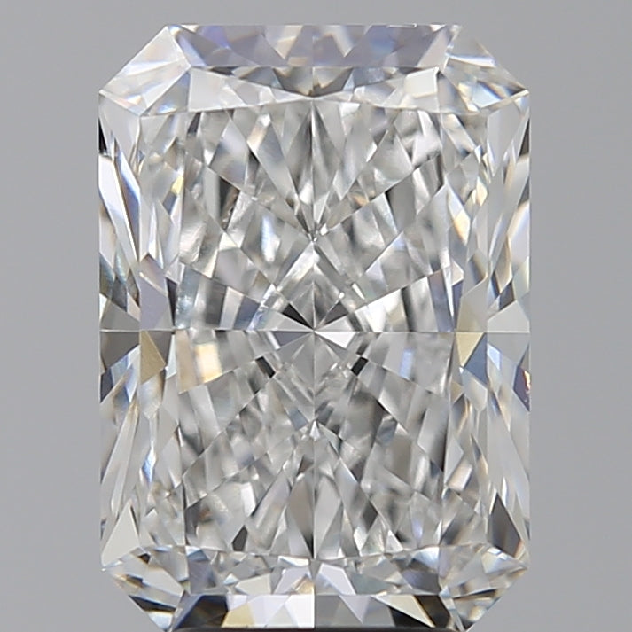 4.58 Carat Radiant Lab Diamond with  Cut Diamond in 14KT  view 1
