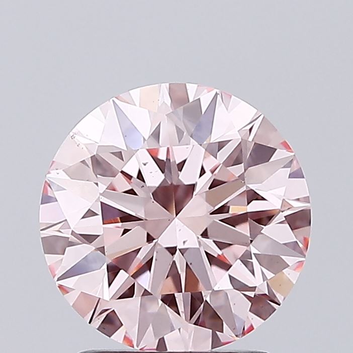 2.01 Carat Round Lab Diamond with  Cut Diamond in 14KT  view 1

