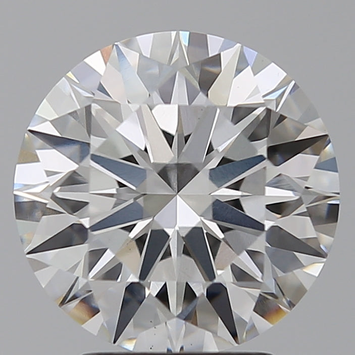 3.09 Carat Round Lab Diamond with  Cut Diamond in 14KT  view 1
