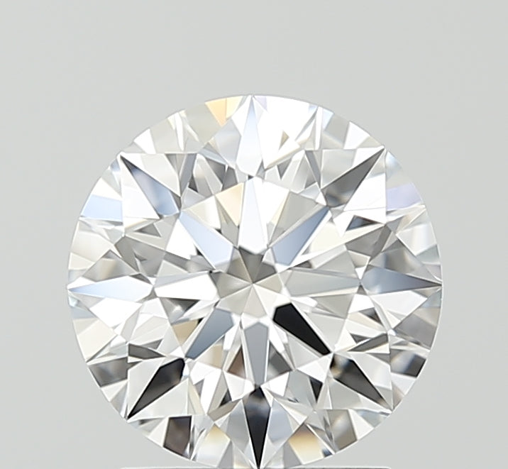 1.57 Carat Round Lab Diamond with  Cut Diamond in 14KT  view 1
