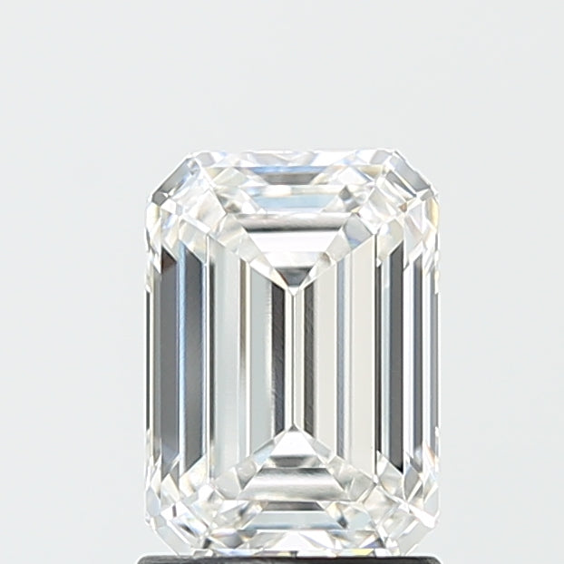 1.84 Carat Emerald Lab Diamond with  Cut Diamond in 14KT  view 1
