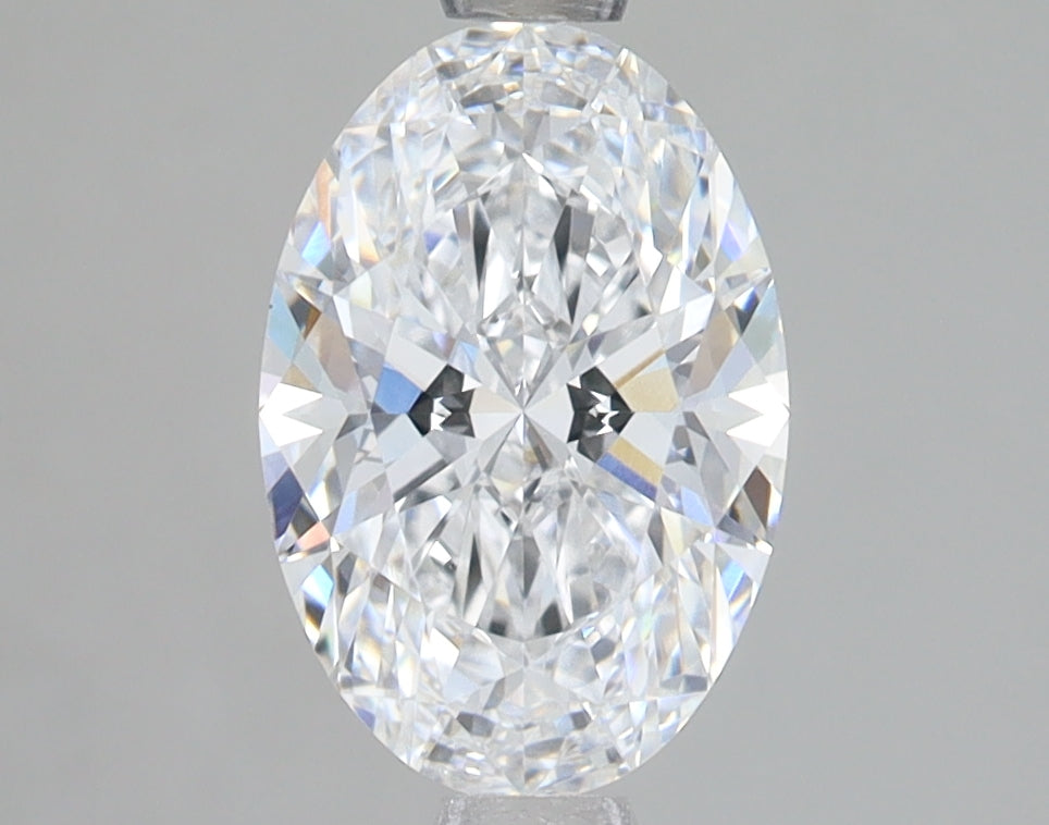 1.7 Carat Oval Lab Diamond with  Cut Diamond in 14KT  view 1
