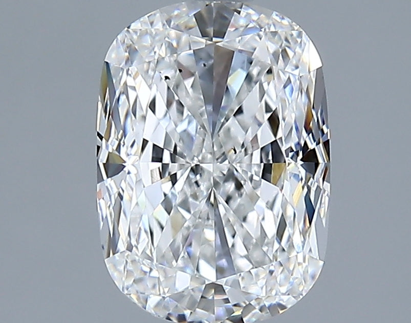 2.5 Carat Cushion Natural Diamond with  Cut Diamond in 14KT  view 1
