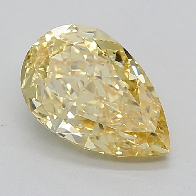 1.11 Carat Pear Lab Diamond with  Cut Diamond in 14KT  view 1
