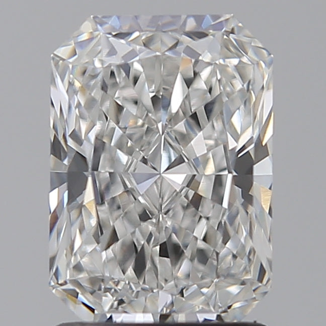 1.58 Carat Radiant Lab Diamond with  Cut Diamond in 14KT  view 1

