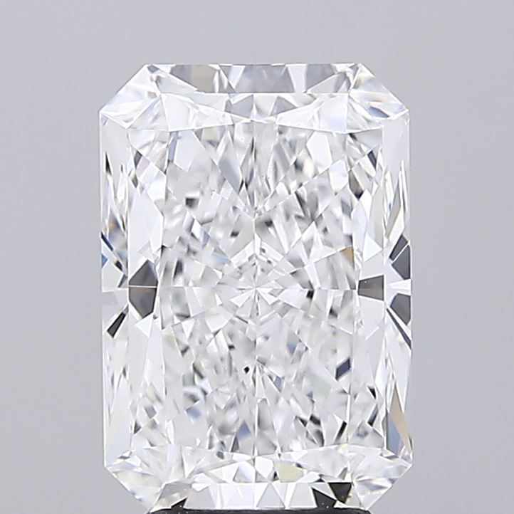 3.03 Carat Radiant Lab Diamond with  Cut Diamond in 14KT  view 1
