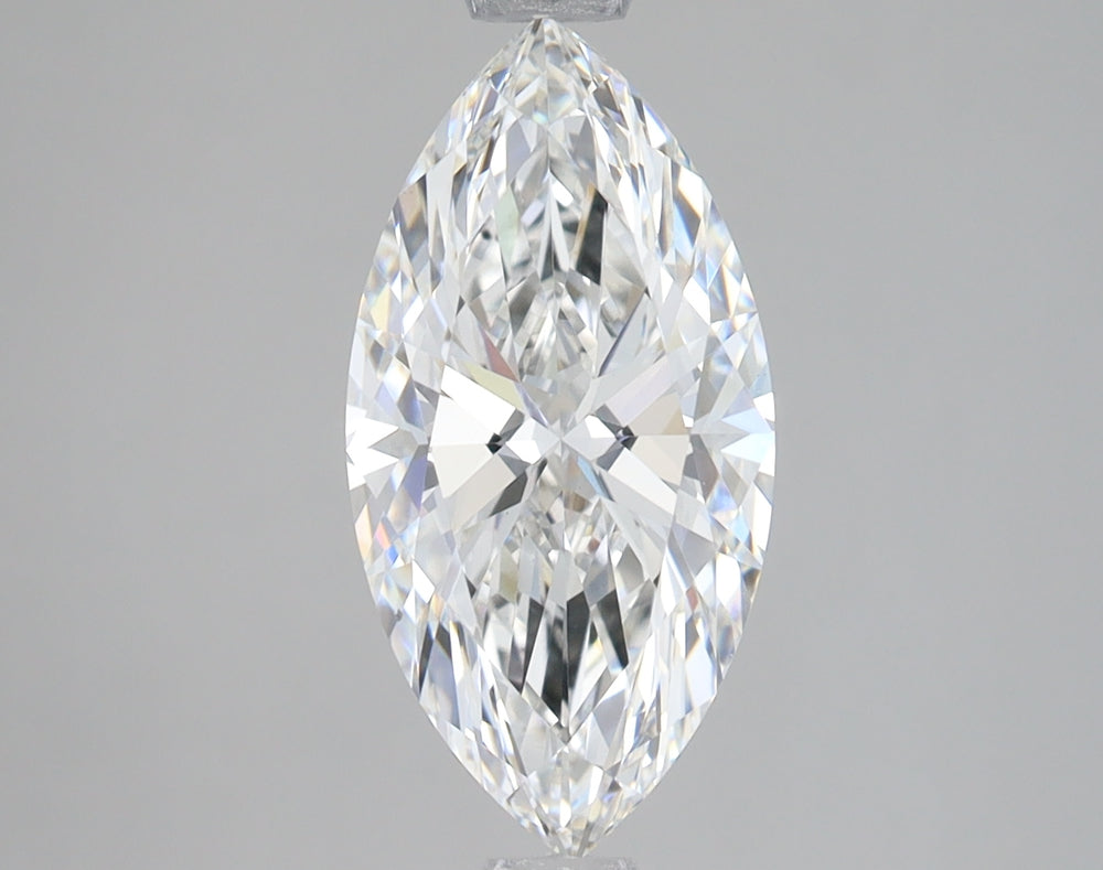 1.85 Carat Marquise Lab Diamond with  Cut Diamond in 14KT  view 1
