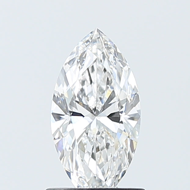 1.0 Carat Marquise Lab Diamond with  Cut Diamond in 14KT  view 1
