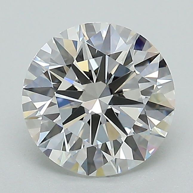 1.43 Carat Round Lab Diamond with  Cut Diamond in 14KT  view 1
