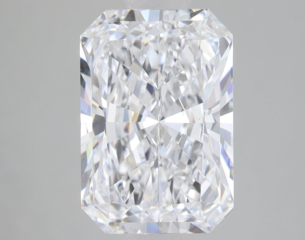 2.69 Carat Radiant Lab Diamond with  Cut Diamond in 14KT  view 1
