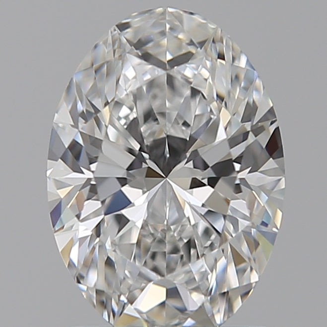 1.27 Carat Oval Lab Diamond with  Cut Diamond in 14KT  view 1
