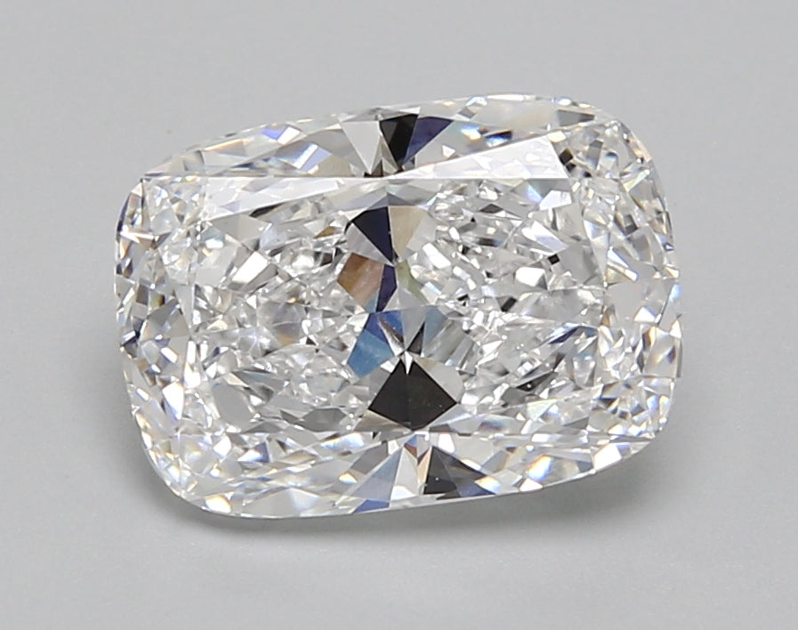 4.03 Carat Cushion Lab Diamond with  Cut Diamond in 14KT  view 1
