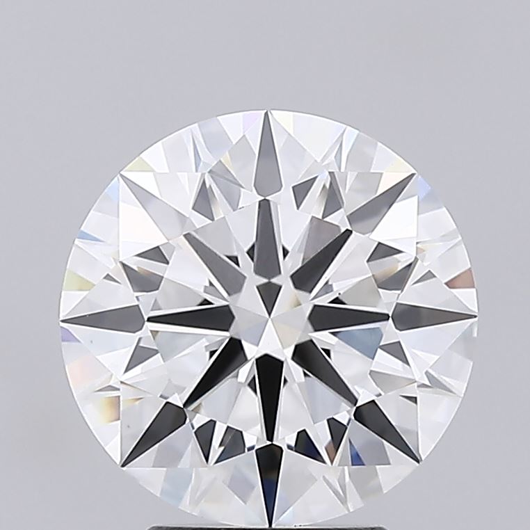 3.29 Carat Round Lab Diamond with  Cut Diamond in 14KT  view 1
