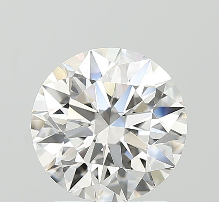 2.01 Carat Round Lab Diamond with  Cut Diamond in 14KT  view 1
