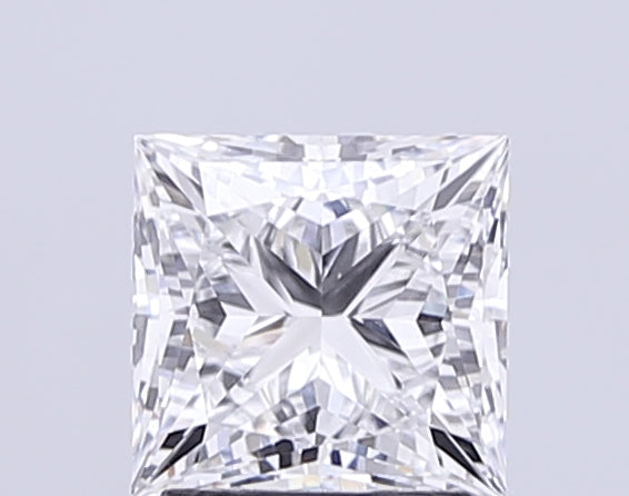 2.15 Carat Princess Lab Diamond with  Cut Diamond in 14KT  view 1
