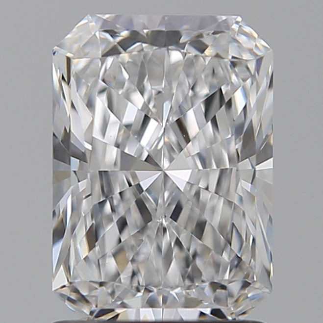 1.51 Carat Radiant Lab Diamond with  Cut Diamond in 14KT  view 1
