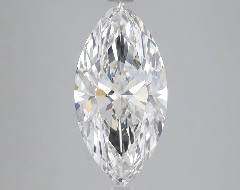 3.5 Carat Marquise Lab Diamond with  Cut Diamond in 14KT  view 1
