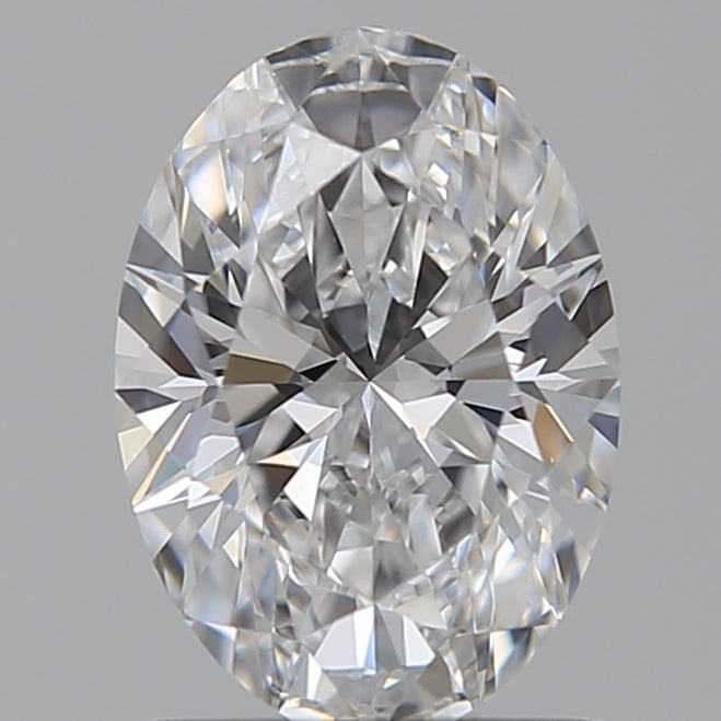 1.07 Carat Oval Lab Diamond with  Cut Diamond in 14KT  view 1
