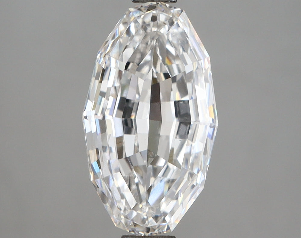 2.55 Carat Oval Lab Diamond with  Cut Diamond in 14KT  view 1

