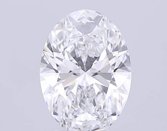 3.1 Carat Oval Lab Diamond with  Cut Diamond in 14KT  view 1
