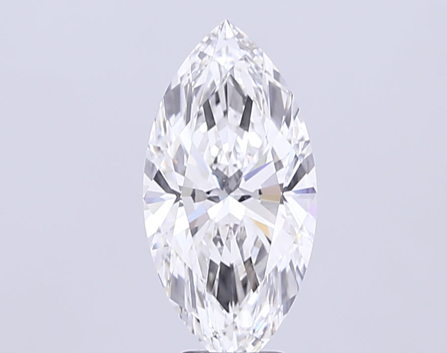 5.1 Carat Marquise Lab Diamond with  Cut Diamond in 14KT  view 1
