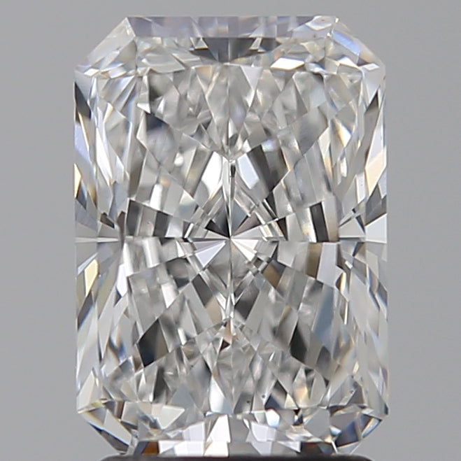 2.26 Carat Radiant Lab Diamond with  Cut Diamond in 14KT  view 1
