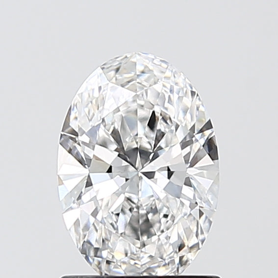 1.09 Carat Oval Lab Diamond with  Cut Diamond in 14KT  view 1
