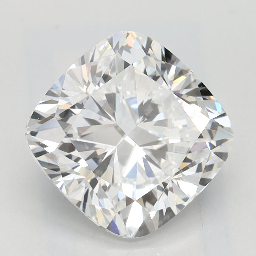 2.09 Carat Cushion Lab Diamond with  Cut Diamond in 14KT  view 1
